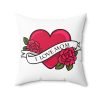 11988055042667734588_2048.jpeg Mother's Day Decorative Pillow - 'I Love Mom' & Personalized Rose Design
