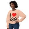 13187634005508600128_2048.jpeg I Love Money Unisex Lightweight Crewneck Sweatshirt - Casual Fashion for Budget Lovers