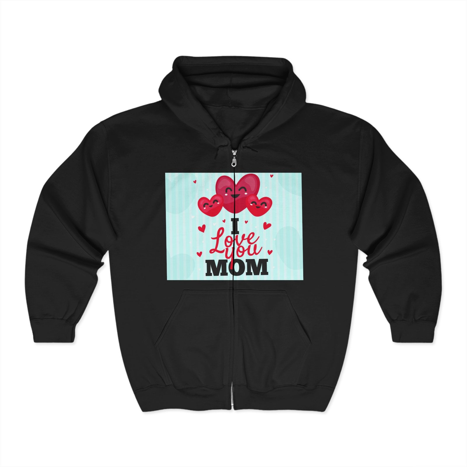 14332844517894637139_2048.jpeg Love Mom Full Zip Hoodie for Mother's Day