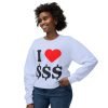 2950273062903962693_2048.jpeg I Love Money Unisex Lightweight Crewneck Sweatshirt - Casual Fashion for Budget Lovers