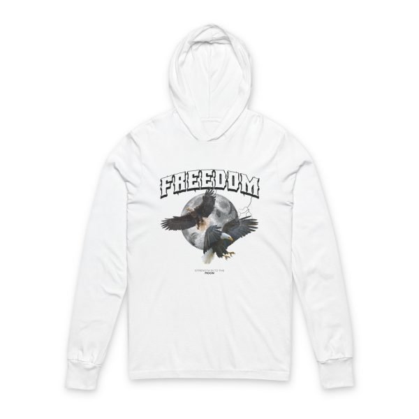 5666537948229875663_2048.jpeg Freedom Eagle Unisex Hooded Long Sleeve Tee - Stylish & Comfort