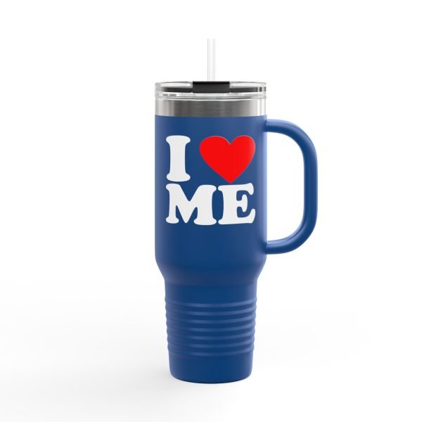 6992560252572313850_2048.jpeg Insulated Travel Mug - I ❤️ ME - 40oz Self-Love Tumbler for Everyday Use