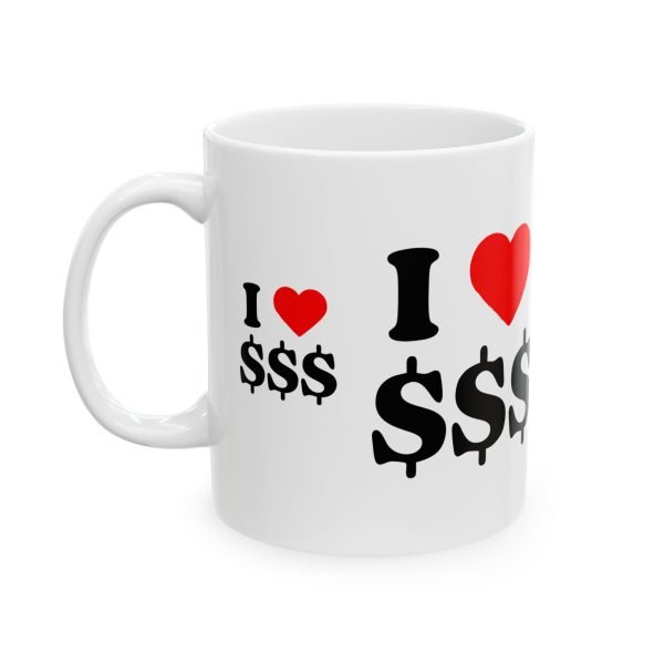 7738274215222263912_2048.jpeg I Love Money Lucky Ceramic Mug - Perfect Gift for St. Patrick's Day or Everyday Motivation