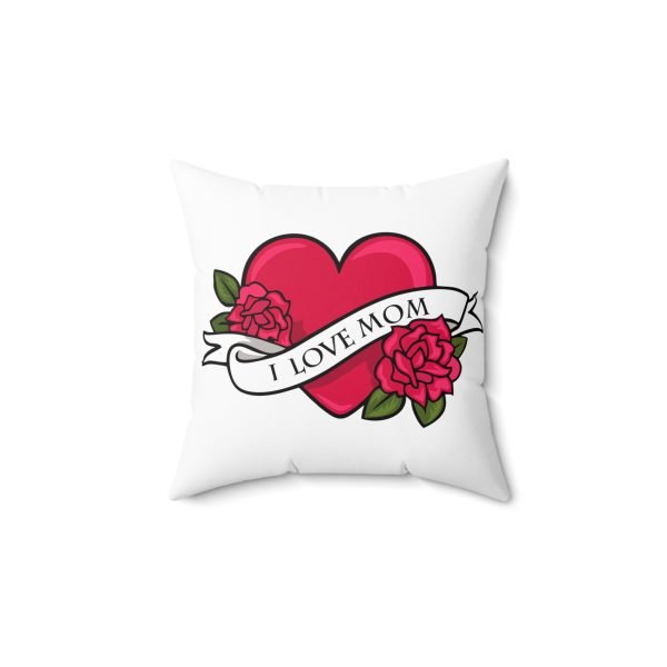 777903035839000636_2048.jpeg Mother's Day Decorative Pillow - 'I Love Mom' & Personalized Rose Design