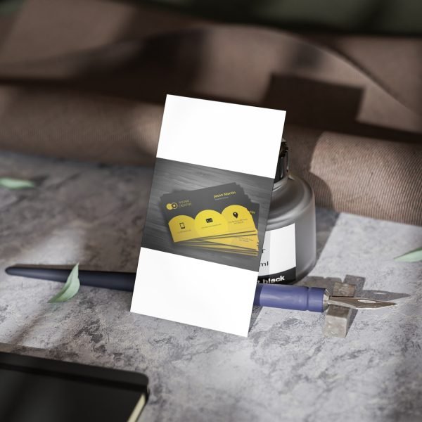 17030827027380285121_2048.jpeg Custom Business Cards for Ministry, Professional Networking Cards, Personalized Church Cards, Green Business Identity, Psalm-Inspired Cards